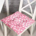 Sevgililer Günü Temalı Özel Tasarım Dijital Baskılı Modern Pofuduk Sandalye Minderi Realhomes