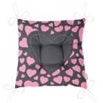 Sevgililer Günü Temalı Özel Tasarım Dijital Baskılı Modern Pofuduk Sandalye Minderi Realhomes