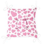 Sevgililer Günü Temalı Özel Tasarım Dijital Baskılı Modern Pofuduk Sandalye Minderi Realhomes