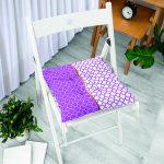 - Pofi-9279-Gorsel-1 - Realhomes  Mor & Beyaz Ogea Desenli Dijital Baskılı Modern Pofuduk Sandalye Minderi Realhomes