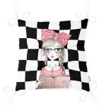 - Pofi-9300-Gorsel-2 - Realhomes Dama Zeminli Kitap Okuyan Kız Tasarımlı Dijital Baskılı Modern Pofuduk Sandalye Minderi Realhomes