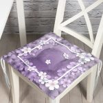 Özel Tasarım Gül Tasarımlı Dijital Baskılı Modern Pofuduk Sandalye Minderi Realhomes