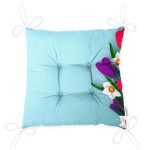 - Pofi-9383-Gorsel-2 - Realhomes Özel Tasarım Çiçek Desenli Dijital Baskılı Modern Pofuduk Sandalye Minderi Realhomes