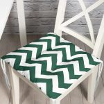- Pofi-9392-Gorsel - Realhomes  Yeşil Zikzak Tasarımlı Dijital Baskılı Modern Pofuduk Sandalye Minderi Realhomes