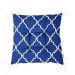 - Pofi-9402-Gorsel-2 - Realhomes  Lacivert Ogea Desenli Dijital Baskılı Modern Pofuduk Sandalye Minderi Realhomes