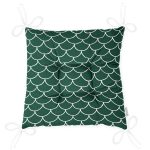 - Pofi-9408-Gorsel-2 - Realhomes Yeşil Pul Tasarımlı Dijital Baskılı Modern Pofuduk Sandalye Minderi Realhomes