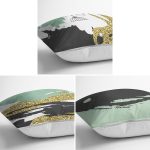 3'lü Renkli Soyut Çizimli Dekoratif Yastık Kırlent Kılıf Seti Realhomes