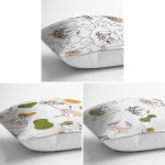 3'lü Beyaz Zemin Üzerinde Onedraw Çizimli Bayan Silüeti Modern Yastık Kırlent Kılıf Seti Realhomes