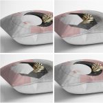 - Rh-K4luSet223-1 - Realhomes Realhomes Geometrik Çift Renk Mermer Desenli 4'lü Yastık Kırlent Kılıfı Realhomes