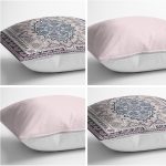 - Rh-K4luSet256-1 - Realhomes Realhomes Dijital Baskılı Dekoratif 4'lü Yastık Kırlent Kılıfı Realhomes