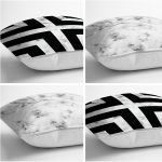 - Rh-K4luSet280-1 - Realhomes Realhomes Mermer Motifli 4'lü Yastık Kırlent Kılıfı Realhomes