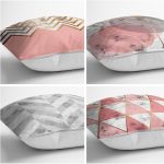 Realhomes Dijital Baskılı Dekoratif 4'lü Yastık Kırlent Kılıfı Realhomes