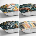 - Rh-K4luset322-1 - Realhomes 4'lü Dijital Baskılı Özel Tasarım Dekoratif Yastık Kırlent Kılıfı Realhomes