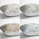 - Rh-K4luset609-1 - Realhomes 4'lü Rengarenk Zemin Üzerinde Çiçek Desenli Modern Yastık Kırlent Kılıf Seti Realhomes