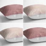 - Rh-K4luset633-1 - Realhomes  4'lü Renkli Zemin Yaprak Desenli Modern Yastık Kırlent Kılıf Seti Realhomes