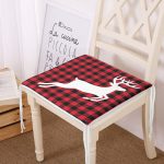 - Frm-10196-Ekose-Zemin-Geyik-Tasarimli-Dijital-Baskili-Fermuarli-Sandalye-Minderi - Realhomes Ekose Zemin Geyik Tasarımlı Dijital Baskılı Fermuarlı Sandalye Minderi Realhomes