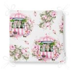 Çiçek Demetleri Özel Tasarım Dijital Baskılı Fermuarlı Sandalye Minderi Realhomes