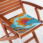 Etnik Desen Tasarımlı Dijital Baskılı Modern Fermuarlı Sandalye Minderi Realhomes