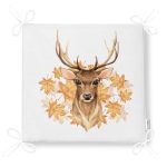 - Frm-10324-Gold-Yaprak-Detayli-Geyik-Tasarimli-Dijital-Baskili-Fermuarli-Sandalye-Minderi-4 - Realhomes Gold Yaprak Detaylı Geyik Tasarımlı Dijital Baskılı Fermuarlı Sandalye Minderi Realhomes