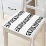 İskandinav Desenli Etnik Tasarımlı Dijital Baskılı Fermuarlı Sandalye Minderi Realhomes