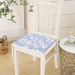 Renkli Kelebek Motifli Dijital Baskılı Fermuarlı Sandalye Minderi Realhomes