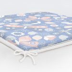 Renkli Kelebek Motifli Dijital Baskılı Fermuarlı Sandalye Minderi Realhomes