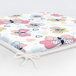 - Print - Realhomes Renkli Kelebekler Özel Tasarım Dijital Baskılı Modern Fermuarlı Sandalye Minderi Realhomes