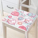 - Unicorn - Realhomes Renkli Kuzucuk Özel Tasarım Dijital Baskılı Modern Fermuarlı Sandalye Minderi Realhomes