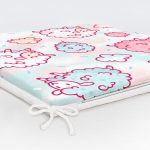 - Unicorn - Realhomes Renkli Kuzucuk Özel Tasarım Dijital Baskılı Modern Fermuarlı Sandalye Minderi Realhomes