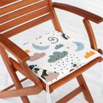 - Печать - Realhomes Sevimli Panda Motifli Özel Tasarım Dijital Baskılı Modern Fermuarlı Sandalye Minderi Realhomes