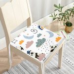 - Печать - Realhomes Sevimli Panda Motifli Özel Tasarım Dijital Baskılı Modern Fermuarlı Sandalye Minderi Realhomes