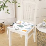 - Печать - Realhomes Sevimli Panda Motifli Özel Tasarım Dijital Baskılı Modern Fermuarlı Sandalye Minderi Realhomes