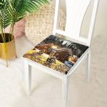 Karlı Ev Manzarası Dijital Baskılı Dekoratif Modern Fermuarlı Sandalye Minderi Realhomes