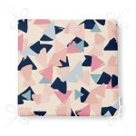 Renkli Geometrik Desenli Modern Fermuarlı Sandalye Minderi Realhomes