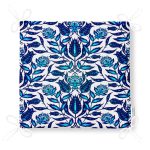 Mavi Cam Göbeği Etnik Desenli Fermuarlı Sandalye Minderi Realhomes