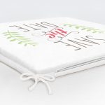 Save The Date Başaklı Dijital Baskılı Fermuarlı Sandalye Minderi Realhomes