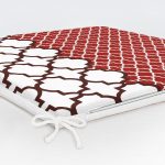 Modern Geometrik Desenli Dijital Baskılı Fermuarlı Sandalye Minderi Realhomes