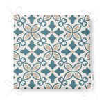 Çiçek Desenli Özel Tasarım Dijital Baskılı Modern Fermuarlı Sandalye Minderi Realhomes