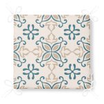 Modern Motifli Dijital Baskılı Fermuarlı Sandalye Minderi Realhomes