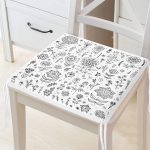 - Frm-2251-Modern-Cicek-Motifli-Dijital-Baskili-Fermuarli-Sandalye-Minderi - Realhomes Modern Çiçek Motifli Dijital Baskılı Fermuarlı Sandalye Minderi Realhomes