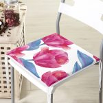 - Frm-2262-Sulu-Boya-Lale-Temali-Dekoratif-Kirlent-Fermuarli-Sandalye-Minderi - Realhomes Sulu Boya Lale Temalı Dekoratif Kırlent Fermuarlı Sandalye Minderi Realhomes