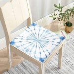 Ebru Motifli Dijital Baskılı Modern Fermuarlı Sandalye Minderi Realhomes