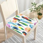 - Frm-2349-Renkli-Tuyler-ve-Yapraklar-Resimli-Fermuarli-Sandalye-Minderi-2 - Realhomes Renkli Tüyler ve Yapraklar Resimli Fermuarlı Sandalye Minderi Realhomes