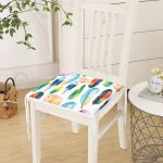 - Frm-2349-Renkli-Tuyler-ve-Yapraklar-Resimli-Fermuarli-Sandalye-Minderi-3 - Realhomes Renkli Tüyler ve Yapraklar Resimli Fermuarlı Sandalye Minderi Realhomes