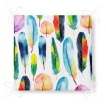 - Frm-2349-Renkli-Tuyler-ve-Yapraklar-Resimli-Fermuarli-Sandalye-Minderi-4 - Realhomes Renkli Tüyler ve Yapraklar Resimli Fermuarlı Sandalye Minderi Realhomes