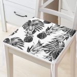 Ananas ve Palmiye Yapraklı Fermuarlı Sandalye Minderi Realhomes