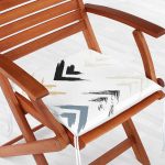 - Frm-2384-Siyah-Mavi-Ok-Temali-Yaprak-Cizimli-Fermuarli-Sandalye-Minderi - Realhomes Siyah Mavi Ok Temalı Yaprak Çizimli Fermuarlı Sandalye Minderi Realhomes