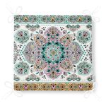 Mint Yeşili Çini Motifli Fermuarlı Sandalye Minderi Realhomes