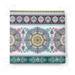 Yatay Desenli Çini Motifli Modern Dijital Baskılı Fermuarlı Sandalye Minderi Realhomes