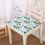 - Frm-2441-Mavi-Geometrik-Palmiye-Desenleri-Fermuarli-Sandalye-Minderi - Realhomes Mavi Geometrik Palmiye Desenleri Fermuarlı Sandalye Minderi Realhomes